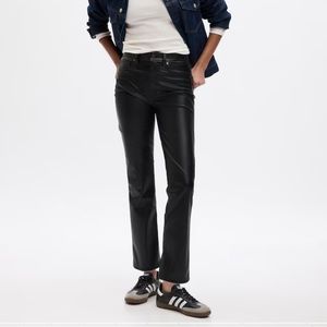 High rise vegan pants